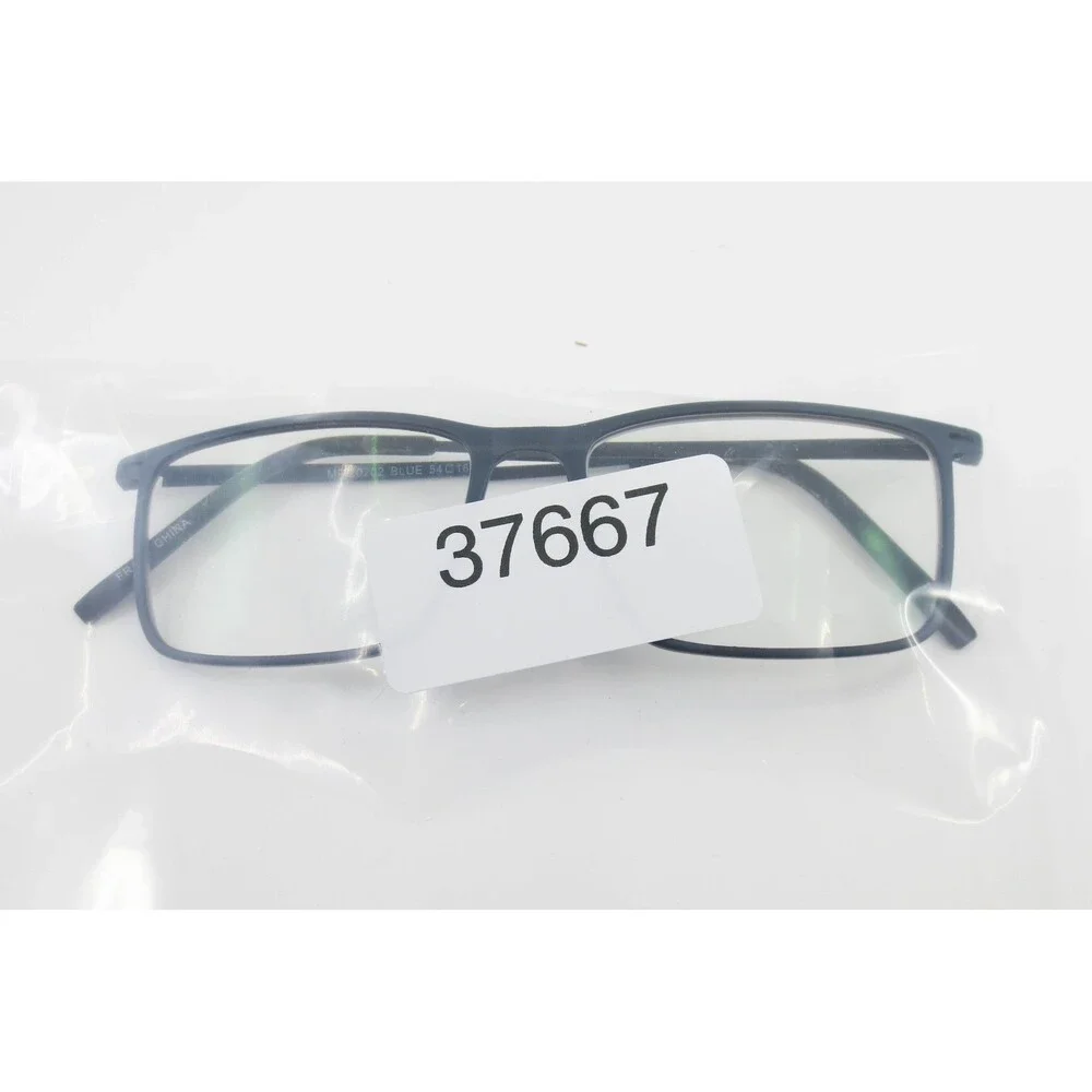 Modern Blue Rectangular Eyeglass Frames MP 20202 54-16-150 Matte Finish